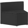 Sofa Sofos komplektas 2 pcs Juoda