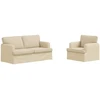 Sofa Sofos komplektas 2 vnt. Kreminė audinys