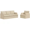 Sofa Sofos komplektas 2 vnt. Kreminė audinys
