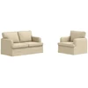 Sofa Sofos komplektas 2 vnt. Kreminė audinys