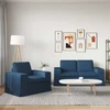 Sofa Sofos komplektas 2 vnt. Mėlyna audinys