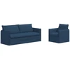 Sofa Sofos komplektas 2 vnt. Mėlyna Audinys