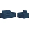 Sofa Sofos komplektas 2 vnt. Mėlyna audinys
