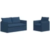 Sofa Sofos komplektas 2 vnt. Mėlyna Audinys