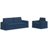 Sofa Sofos komplektas 2 vnt. Mėlyna audinys