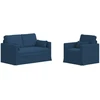 Sofa Sofos komplektas 2 vnt. Mėlyna audinys