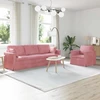 Sofa Sofos komplektas 2 vnt. Rožinė Aksomas