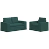 Sofa Sofos komplektas 2 vnt. Tamsiai žalia audinys