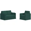 Sofa Sofos komplektas 2 vnt. Tamsiai žalia audinys
