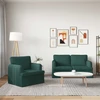 Sofa Sofos komplektas 2 vnt. Tamsiai žalia audinys
