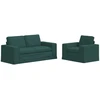 Sofa Sofos komplektas 2 vnt. Tamsiai žalia audinys
