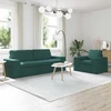 Sofa Sofos komplektas 2 vnt. Tamsiai žalia audinys
