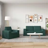 Sofa Sofos komplektas 2 vnt. Tamsiai žalia audinys