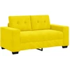 Sofa Sofos komplektas 3 vnt. Geltona Aksomas