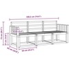 Lauko sofos komplektas 3 pcs Natūrali