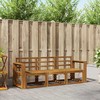 Lauko sofos komplektas 3 pcs Natūrali