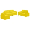 Sofa Sofos komplektas 3 vnt. Geltona Aksomas