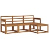 Lauko sofos komplektas 4 pcs Natūrali