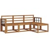 Lauko sofos komplektas 4 pcs Natūrali