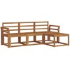Lauko sofos komplektas 4 pcs Natūrali