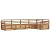 Lauko baldų komplektas Lauko sofos komplektas 5 pcs Natūrali