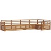Lauko sofos komplektas 5 pcs Natūrali