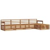 Lauko sofos komplektas 5 pcs Natūrali