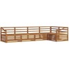 Lauko sofos komplektas 5 pcs Natūrali