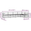 Lauko sofos komplektas 5 pcs Natūrali