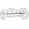 Lauko sofos komplektas 5 pcs Natūrali