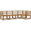 Lauko sofos komplektas 5 pcs Natūrali