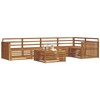 Lauko sofos komplektas 6 pcs Natūrali