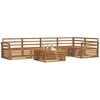 Lauko sofos komplektas 6 pcs Natūrali