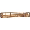 Lauko sofos komplektas 6 pcs Natūrali Kietos akacijos mediena