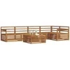 Lauko baldų komplektas Lauko sofos komplektas 6 pcs Natūrali