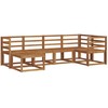 Lauko sofos komplektas 6 pcs Natūrali