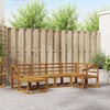 Lauko sofos komplektas 6 pcs Natūrali
