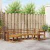Lauko sofos komplektas 6 pcs Natūrali