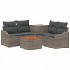 Sofos komplektas 6 vnt. Pilka ir tamsiai pilka
