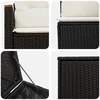 Sofos komplektas 7 pcs Juoda ir kreminė balta