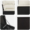 Sofos komplektas 7 pcs Juoda ir kreminė balta