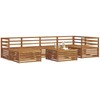 Lauko sofos komplektas 7 pcs Natūrali