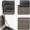 Sofos komplektas 7 pcs Pilka ir tamsiai pilka