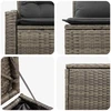 Sofos komplektas 7 pcs Pilka ir tamsiai pilka
