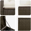 Sofos komplektas 7 pcs Ruda ir Kremavimo Balta