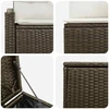 Sofos komplektas 7 pcs Ruda ir Kremavimo Balta
