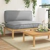 Sofa Sofos komplektas Pilka 120 x 92 x 69 cm Kietos akacijos mediena