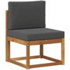 Lauko sofos komplektas 11 pcs Natūralus ir antracitas