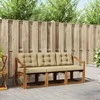 Lauko sofos komplektas su pagalve 3 pcs Natūralus ir bežinis