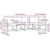 Sofa Lauko sofos komplektas su pagalve 5 pcs Natūralus ir bežinis